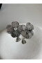 Silver Color Zircon Stone Flower Wire Earrings (8.5 cm) - 3