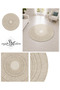 Sdt Plain Patterned Round Modern Woven Base Decorative Carpet Sdtamor2212 - 3