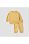 Solid Long Sleeve Sweatshirt and Pyjama Set - 2