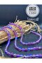 8 mm Ab Plated Glass Beads (1 String 40 Pieces) Iridescent Rainbow Color Rosary Jewelry Design Bead