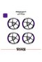 Bajaj pulsar ns200 wide rim cover sticker decal model 16-piece set - high quality - 2