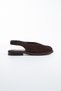 Alonso Women's Genuine Leather V-Cut Slingback Ballerina Sandals - 3