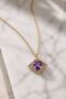 Luxurious Figured Statement Necklace with Zircon Stones - 2