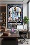 Lionel Messi Argentina 10 Jersey Gallery Wrapped Canvas 50x70 cm / 20x28 Inch - Vamos Vamos Argentina Football Wall Art - 2
