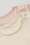Baby 2-Piece Bodysuit Set - 100% Cotton Short Sleeve Snap-On Bodysuits - 3