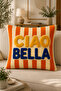 3D Digital Printed Ciao Bella & Tutto Bene Decorative Throw Pillow Cover Set of 4 |   Mediterranean Themed Modern Design (Double Sided) - 3