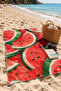 Digital Printed 70X150Cm Watermelon Patterned Beach Towel - Bath Towel - Sea Towel - 5
