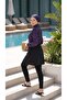 Full Coverage Eye-Catching Beachwear Swim Hijab Swimsuit with Elastic Adjustable Waistband and Gift Bag - 4