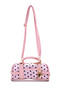 Faux Leather Women's Crossbody Bag with Key Lock Charm Hamburg Powder Polka Dot - 6