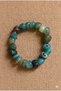 Handmade Green Agate Tumbled Cut Natural Stone Flexible Bracelet - 2
