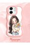 Infinix Smart 9 Compatible Case Camera Protector Pink Silicone Couple Phone Case Girl Pattern - 2