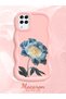 Samsung Galaxy M12 Compatible Case Camera Protector Pink Silicone Couple Phone Case Floral Pattern - 2