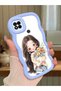 Redmi 9C Compatible Case Camera Protector Blue Silicone Couple Phone Case Girl Pattern