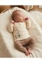 100% Cotton 0-3-6-9-12 Months Baby Boy Teddy Bear Embroidered Thin Seasonal 2-Piece Baby Set