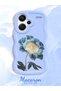 Redmi Note 13 Pro Plus 5g Compatible Case Camera Protector Blue Silicone Couple Phone Case Floral Pattern - 2