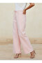 Wide Leg Mid-Rise Jeans with Tie-Up Detail - 5