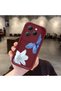 Infinix Hot 40/40 Pro Compatible Case Camera Protector Burgundy Silicone Couple Phone Case Floral Pattern
