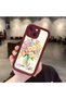 iPhone 15 Compatible Case Camera Protector Burgundy Silicone Couple Phone Case with Floral Pattern
