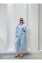 Women's Blue Tencel Shirt-Shalwar Trouser Set Frv10 - 4
