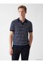 Esvab • Modern & Distinctive Devrik Roba Collar Striped Men's Knitwear Sweater