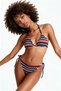 Multicolored Knitwear Triangle Bikini Set - 3