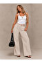 Women's White Overbust Lace up Long Sleeve Crop - 4