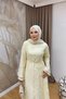 Women's Stoned and Floral Special Occasion Evening Dress - 7