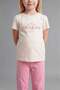100% Cotton Patterned 2-Piece Short Sleeve Pajama Set for Baby Girl I1005A526Au - 3