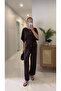 Yedwy Acı Kahve Casual Blouse and Pants Set - 6