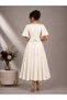 Di̇va Detachable Belt Detail and Flared Collar Long Evening Gown/Dress - 2