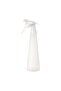 Trigger Spray Bottle, Clear White, Plastic, Cone Shape, Refillable for Cleaning and Hair Care