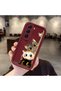 Infinix Hot 60I Compatible Case Camera Protector Claret Red Silicone Couple Phone Case Cat Pattern
