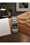 Men's Wristwatch Stylish Useable Steel Band White Dial 5 Atm - 2