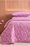 Daisy Patterned Quilted Double Pique Set |   1 Pique Sheet 200X230 Cm, 2 Pillowcases 50X70 cm |   Soft, Cotton Set - 6