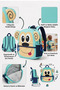 Kindergarten and Daycare Bag with Bungle Monkey Figure - Adorable Daily Children's Backpack - 5
