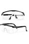 MARTYRA Safety Goggles, 1 Pcs Wrap Around Safty Glasses Anti-Fog Protective Goggles Black Frames Eye goggles protection for Kids adult Eye Protection with Clear Thicker PC Lenses For Outdoor