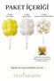 Transparent Balloon Set with 0 Yellow and White Gold Confetti 11 Inch Birthday Party Decoration - 3