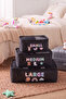 3-Piece Black Children's Room Suitcase Organizer Set Travel Bag Organizer Set - 2