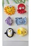 Baby Gift Pinterest Combinations Hairless Baby Hair Clips 6-Piece Mixed Sets Hanmade Knitted Organic Baby Hair Accessories - 2