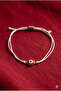 Handmade Red Evil Eye Beaded and Macrame String Bracelet
