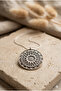 Cast Metal Medallion Pendant Necklace with Steel Chain - 3