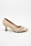 84035 Comfortable Stone Accessory 6 cm Heel Height Pointed Toe Women's Shoes - 5