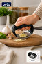Stainless Steel Garlic Crusher – Ergonomic Handheld Garlic Press, Easy to Clean - 2