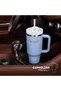 Tumbler with Handle and Straw 40 OZ | Flowstate 3-Position Lid | Cup Holder Compatible for Travel | Insulated Stainless Steel Cup | BPA-Free Insulated Tumbler | Quencher Light Pastel Blue - 8
