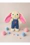 40cm Sleeping Companion Plush Rabbit & Playmate Rabbit in Dress & Plush Rabbit in Overalls - 3