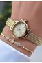 New Season Minimal Oval Case Women's Wristwatch – |   Bracelet with Gift |   2 Years Warranty - 2