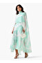 PRINTED FABRIC MIX MAXI DRESS - 3