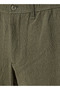 LINEN BLENDS ELASTICATED TRS - 2