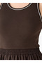 A LINE KNIT WOVEN DRESS - 6