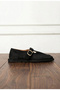 Narlis Women's Suede Buckle Closed-Front Ballerinas for Daily Use - 5